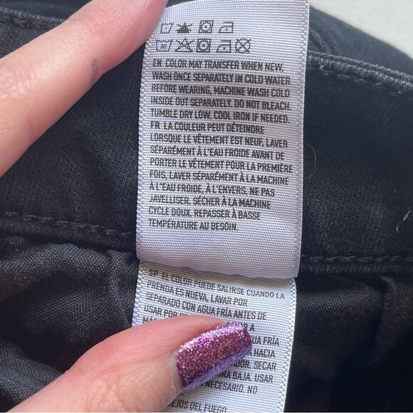 American Eagle Black Distressed NE(X)T Level Stretch Jegging Size 4 - Picture 6 of 14